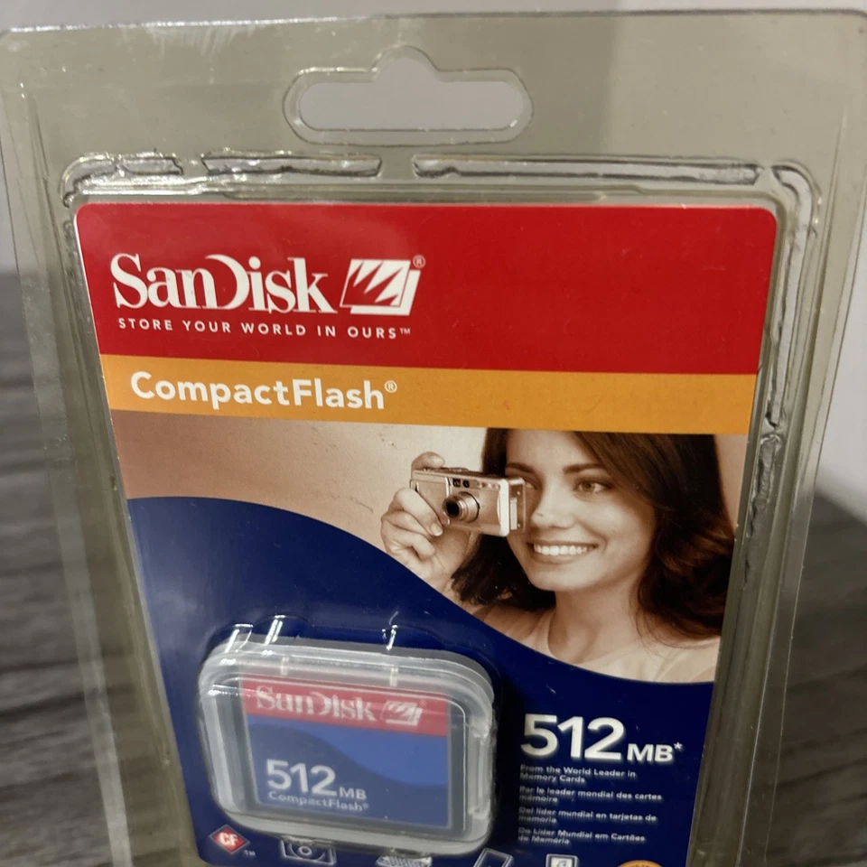 SanDisk 512MB Compact Flash Card CompactFlash New 512 MB CF San Disk - Image 2 of 4