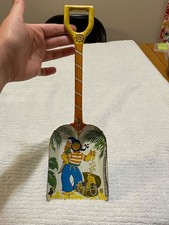 Vintage J Chein Tin Litho Sand Shovel Pirate Treasure 14 As Seen Read