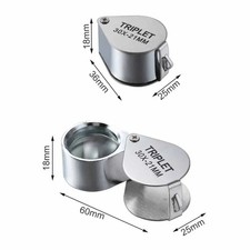 10-30X Jeweler's Glass Magnifying Loupe-Eye Magnifier for Jewelry, Coin, Stamp