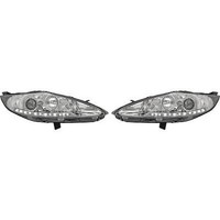 Scheinwerfer Passend FüR Set Ford Fiesta Baujahr 08-12 Klarglas/Chrom