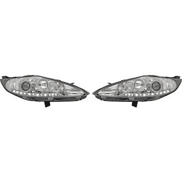 Scheinwerfer Passend FüR Set Ford Fiesta Baujahr 08-12 Klarglas/Chrom-image