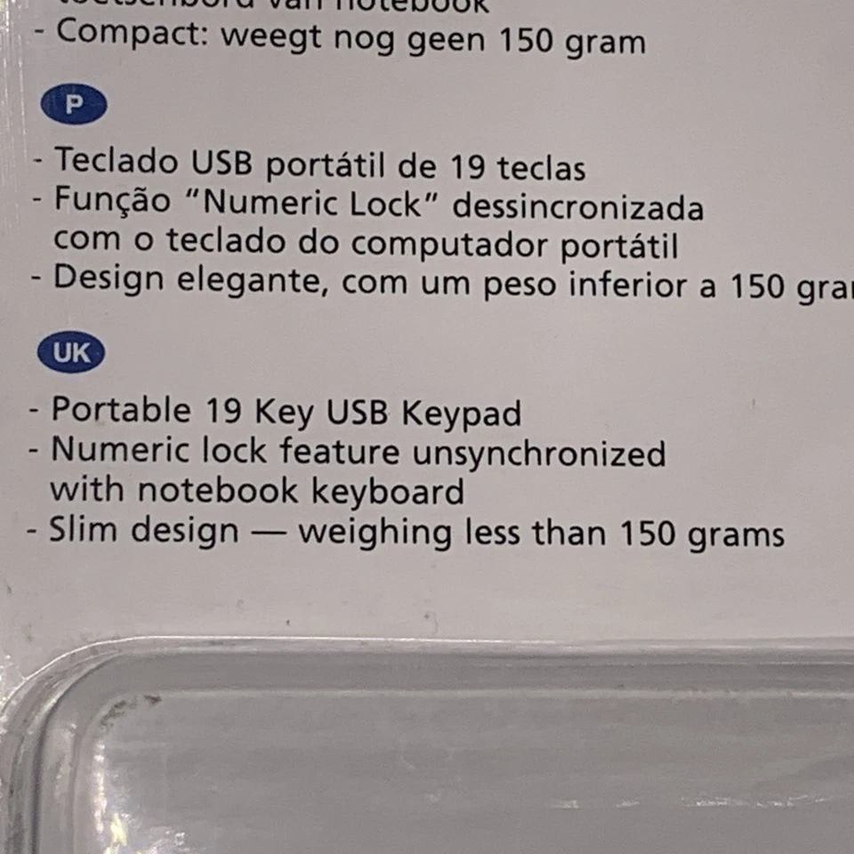 Targus USB Mini Numeric Keypad Numbers Keyboard Number Pad Fast Data Entry New - Image 4 of 4