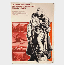 Original Big Poster 1975 - The Great Victory - Soviet Propaganda for Mexico