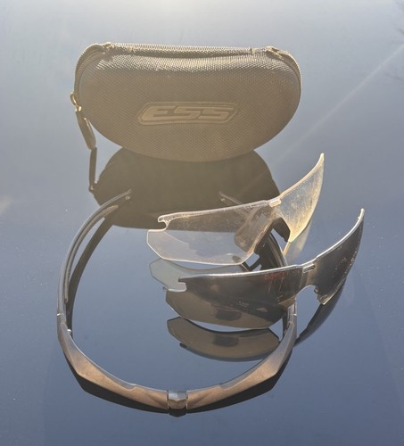 ESS Crossbow Military Eyewear Ballistic Sunglasses Kit w/2 Lenses Oakley READ - Picture 2 of 4