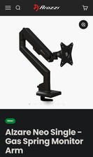 Arozzi Alzare Neo Single Monitor Desk Mount Arm 17-32 Inch 19 lbs Max Retail $99