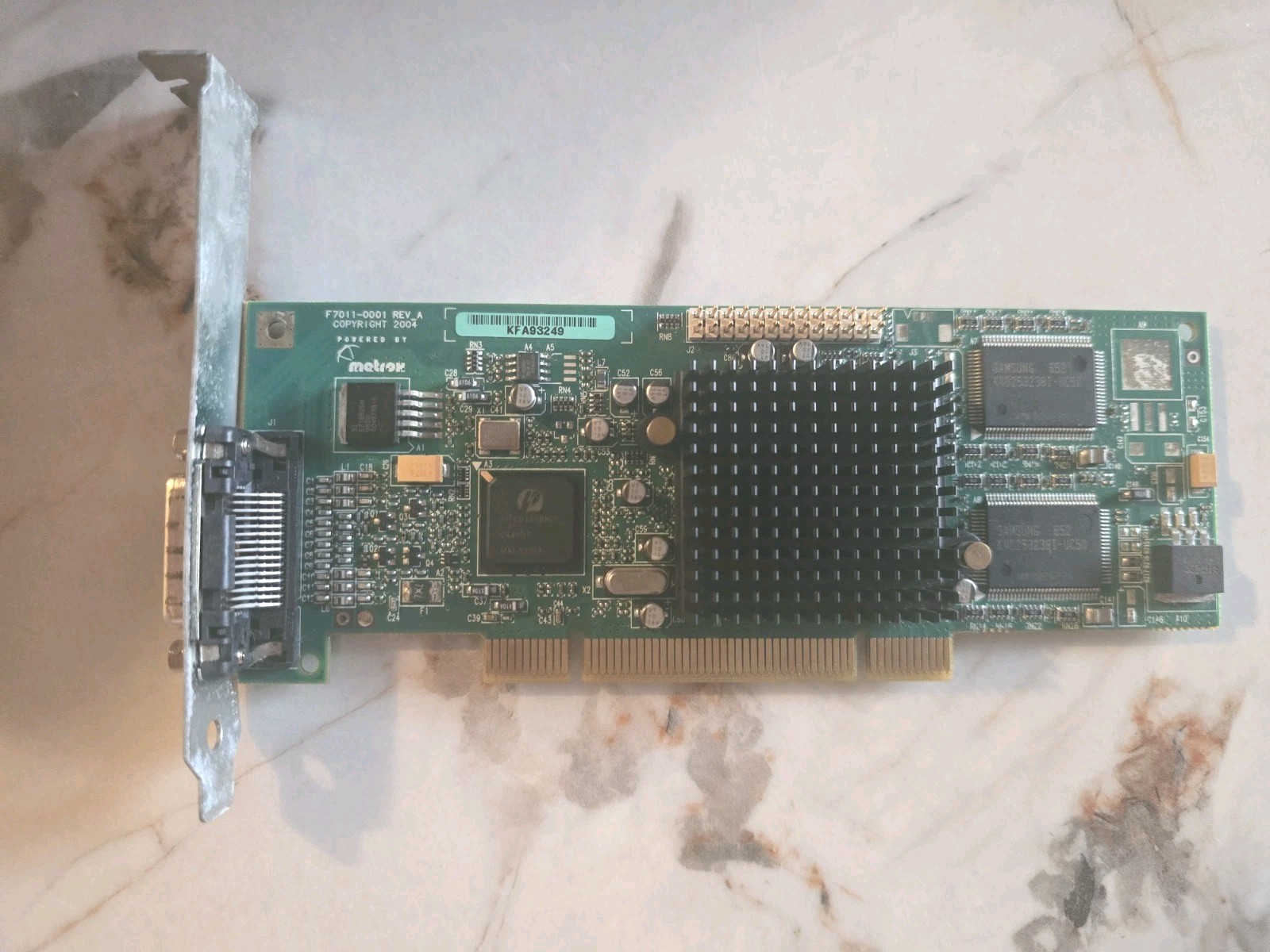 Matrox pci g550 32mb dvi card g55mddlp32db-d rev a