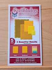 125 Spellbinders Nestabilities Small Deckled Rectangles Die Cut Emboss Stencil