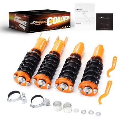 Kit d'Amortisseur for Honda Civic / CRX 88-91 Adjustable Height Coilovers new - Photo 1/4