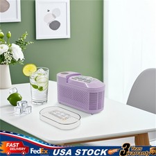 12V Mini Portable Ice Maker 120W Countertop Ice Maker Purple Ice Machine