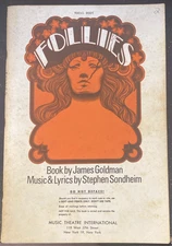 Sondheim Follies Vocal Score Book RARE