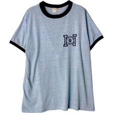 Vintage 1980'S Champion Trico Tag Ringer T-shirt Made in USA Men's XL