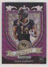 2021 Panini Prizm Draft Picks Crusade Purple Wave Prizm Sage Surratt #177 07e0