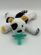 Chupete de peluche WubbaNub Tic Tac Toby perro bebé Lovey Mary Meyer ¡Raro!
