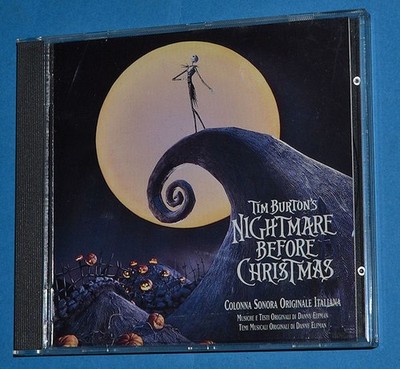 Tim Burton's The Nightmare Before Christmas Original Italienischer Soundtrack CD