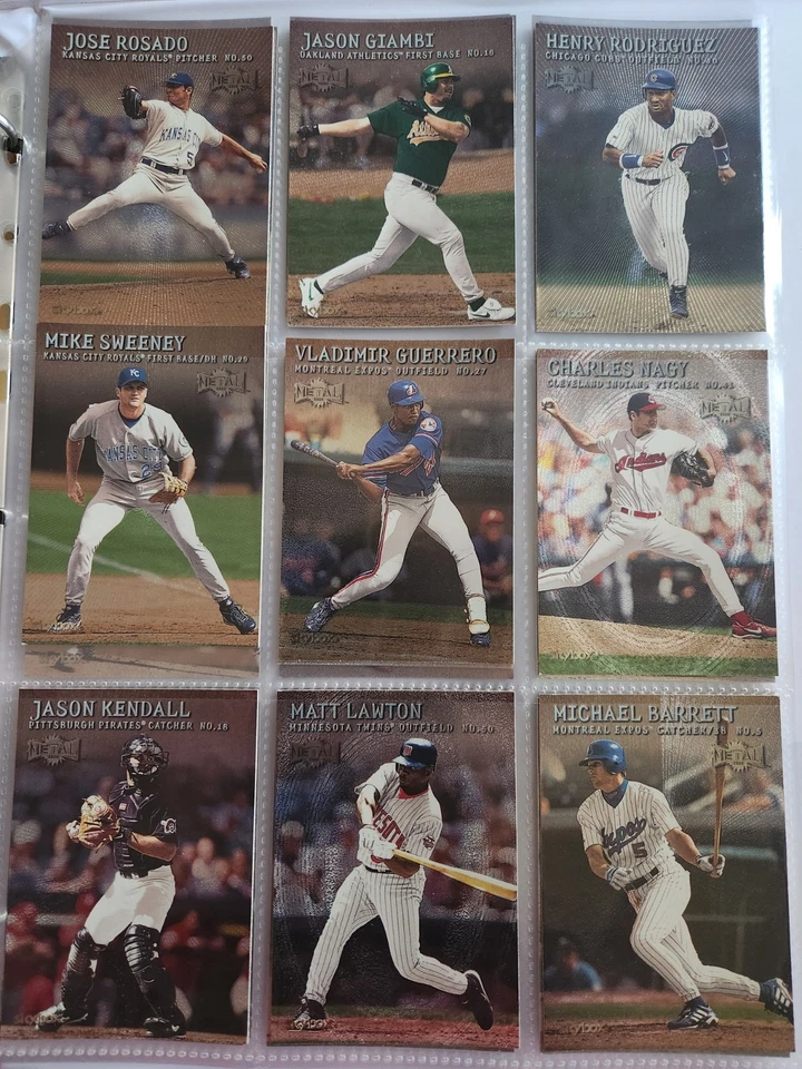 2000 Fleer Skybox Metal Baseball Cards 10 Page Binder 90 Cards Great Condition - Image 3 of 4
