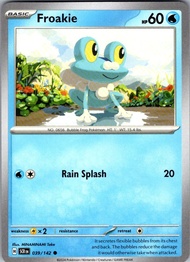 Froakie Stellar Crown 39/142 Common Pokemon Near Mint