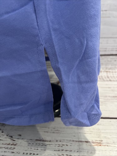Woman Within Lavender Ruffle Short Sleeve Tunic Tee Women’s Size L 18/20 NEW - Picture 7 of 10