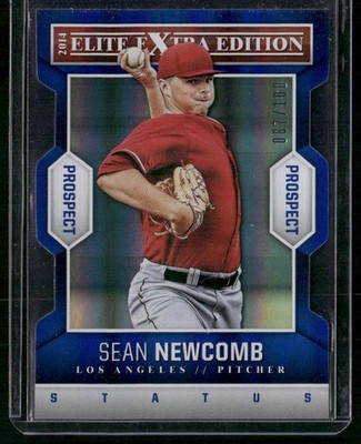 2014 Panini Elite Extra Edition #15 Sean Newcomb Prospects Status Blue #/100