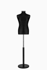 Busto uomo sartoriale manichino maschile nero cal.cromo
