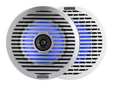 Kicker 51KM614FL 6.5-Inch 165mm Thin-Mount Marine Coaxial Speakers with RGB...