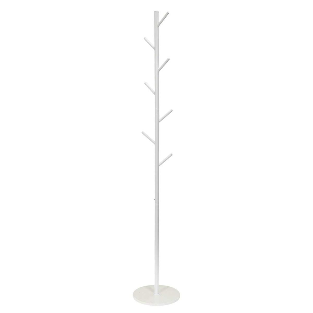 Porte-manteau Loka blanc 173cm en métal pour résoudre le désordre du couloir