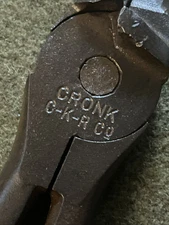 Antique Vintage Cronk Fencing Pliers Great Stamp