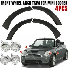 4pcs Front Lh Rh Wheel Arch Fender Flares Hood Trim For 2002-2008 Mini Cooper
