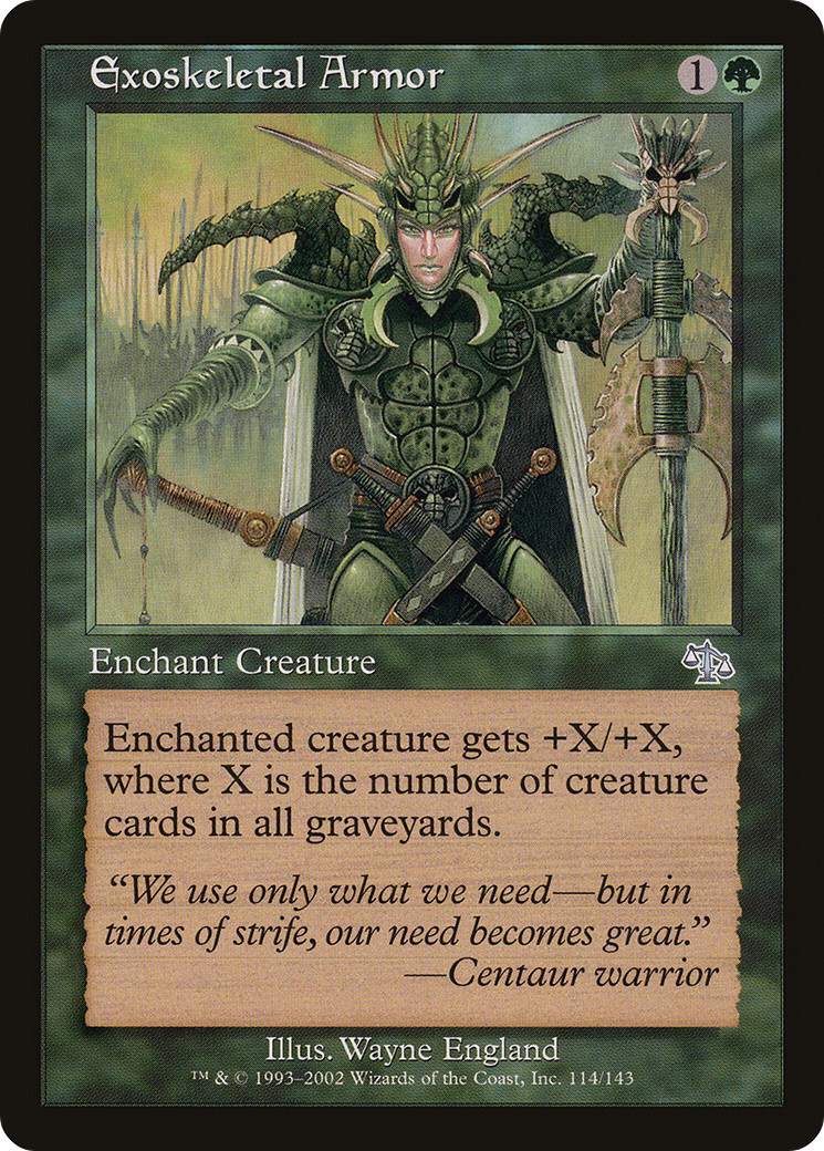 Exoskeletal Armor #114 (LP) Judgment JUD Magic MTG