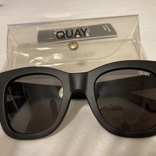 Quay Sunglasses Black Matte 150 After Hours 125 MINT w/case