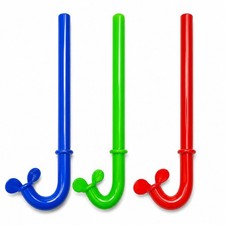 11" Adult Swim Snorkel Breathing Tube Flexible Pool Training Snorkel