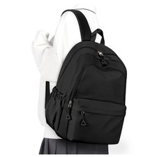 School Backpack Teenage Girls Boys Waterproof Fits 14 Inch Laptop Bag Black