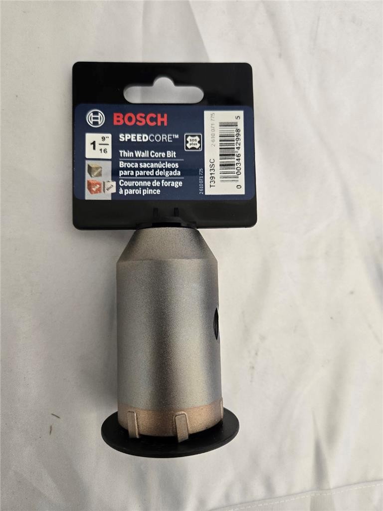 = Bosch SPEEDCORE 1-9/16" SDS-plus Thin-wall Core Bit T3913SC Carbide Tipped