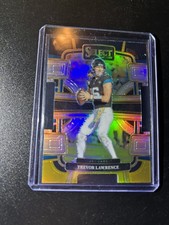 2023 Panini Select - Concourse Trevor Lawrence #46 Black & Yellow Prizm Die-Cut
