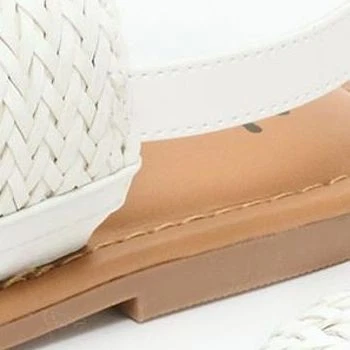 Isaac Mizrahi Live! Sandalia para mujer talla 8,5 Rosalyn blanca brillante A588009 Foto 2 de 4