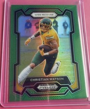 2024 Panini Prizm Draft Picks - Christian Watson #47 Green Prizm