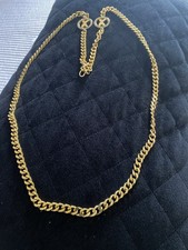 VTG. Paloma Picasso Adjustable Gold Chain Belt With Rhinestone Accents