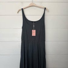 Quince Women’s XL Blue Green Tencel Lyocell Midi Dress New