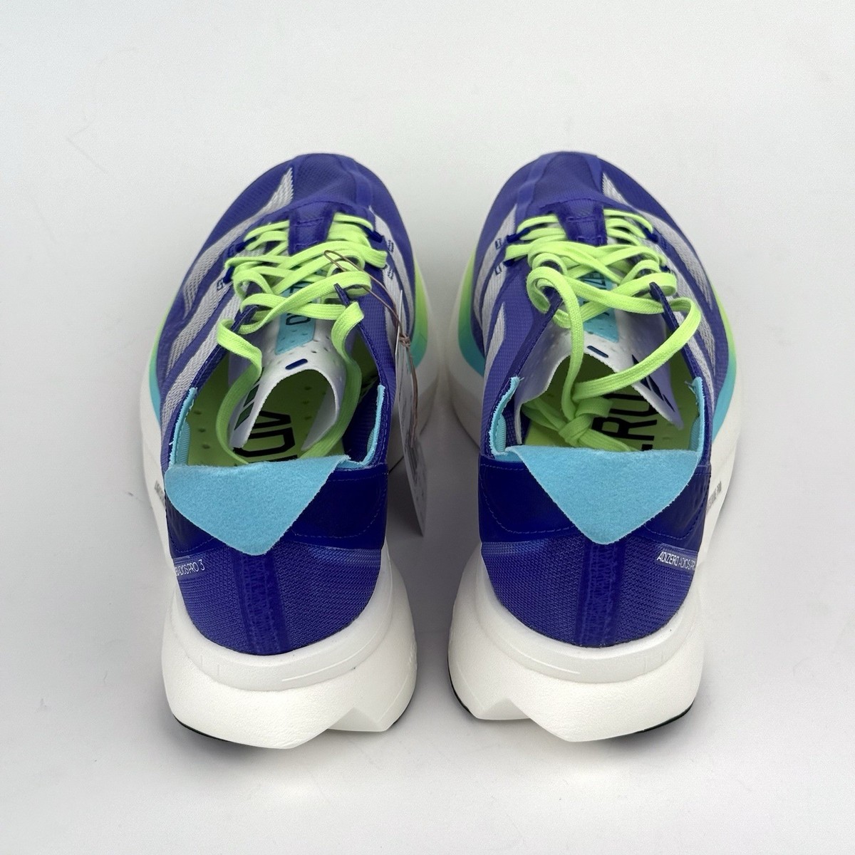 Size 6 - Adidas Adizero Adios Pro 3 Cobalt Blue Lucid Lemon