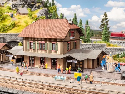 NOCH 66007 ''Honau'' Railway Station 1:87 H0 Gauge # NEW in OVP #