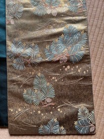 Fukuro Obi Silk 100 Genuine Long 436cm 31cm Ready to Use Vintage Condition