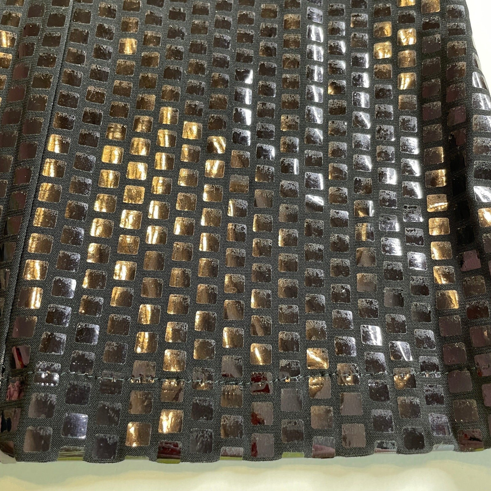 Exclusively Misook Black Square Pattern Shiny Ful… - image 8