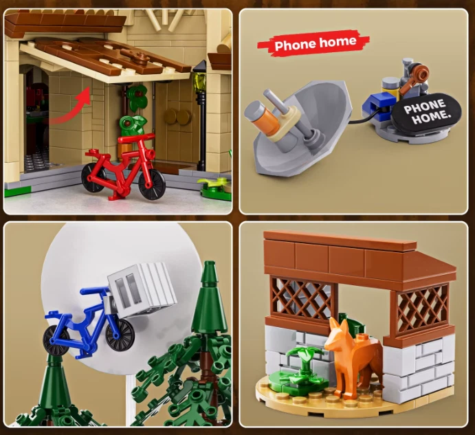 NEW MOC Design E.T. Building Blocks Set ET House Set Architecture Blocks Set - Image 4 of 4