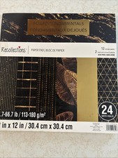 Recollections Foiled Fundamenals 12x12 Paper Pad Single Sided 24 Sheets