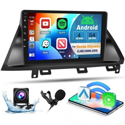 9'' Screen 2G+64G CarPlay Stereo Radio Navi GPS BT5.0 For Honda Odyssey 2005-2010