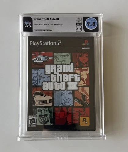 Grand Theft Auto III 3 Sony PlayStation 2 PS2 Trilogy Sealed New WATA 9.8 A++