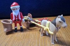 Playmobil Santa Klaus Figure With Sack, Sleigh & Horse