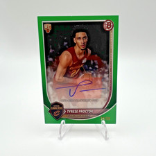 Topps 2025-26 Bowman Basketball Tyrese Proctor RC Auto Green /99 #BCPA-TPR