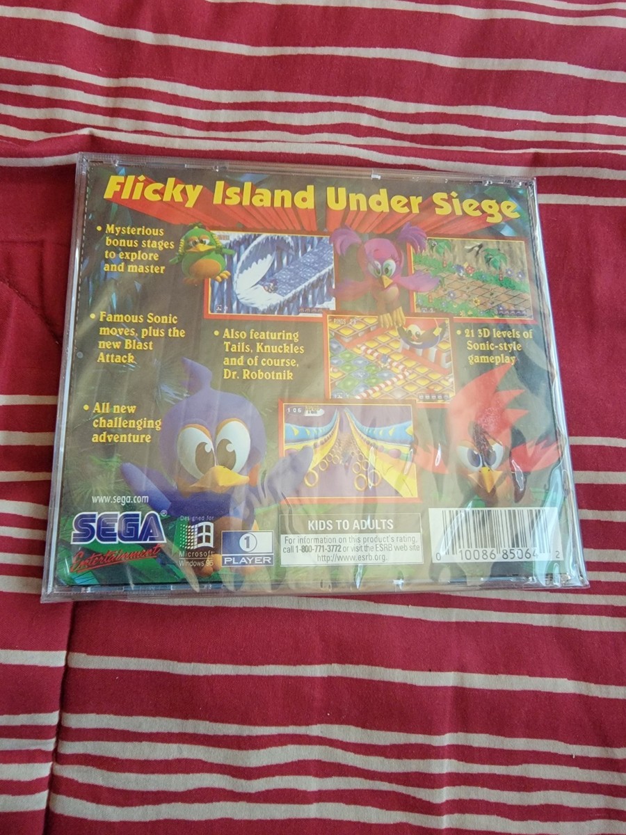 NEW Sonic 3D Blast - SEGA PC BIG BOX COMPUTER VIDEO GAME - Windows