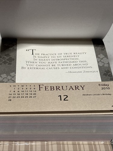 A Year of Zen Page-A-Day Calendar 2010 Sayings Thomas Paine Henry Miller & More - Picture 5 of 11