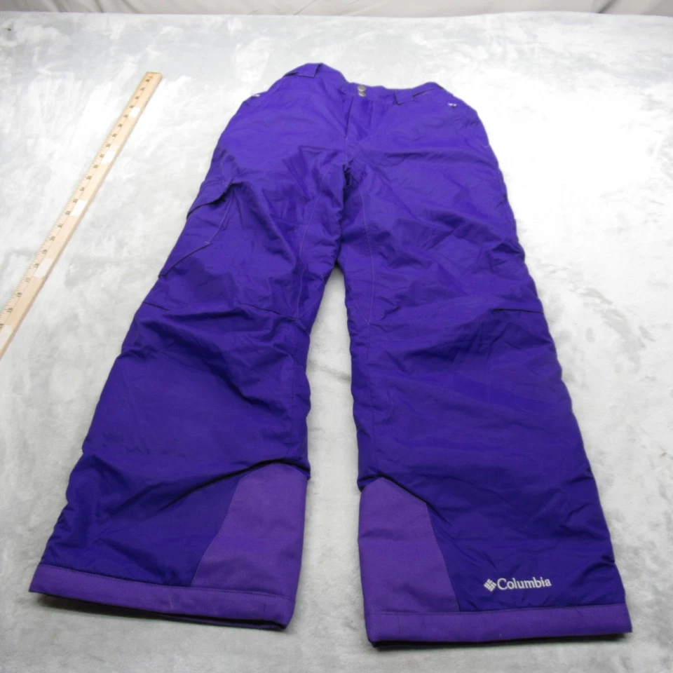Columbia Pantalones de Nieve Juveniles Medianos Púrpura Bugaboo Omni-Calor Esquí Aislado 26x25 Foto 2 de 4
